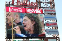 Runa performs the national anthem at Phillies baseball game